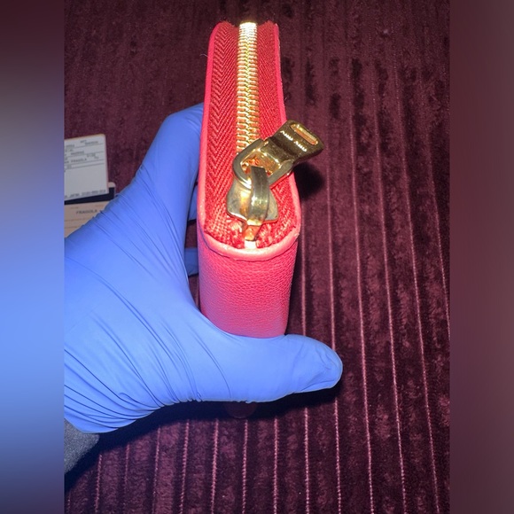 Miu Miu Hot Pink Madras Fragola Long Wallet - Picture 6 of 14